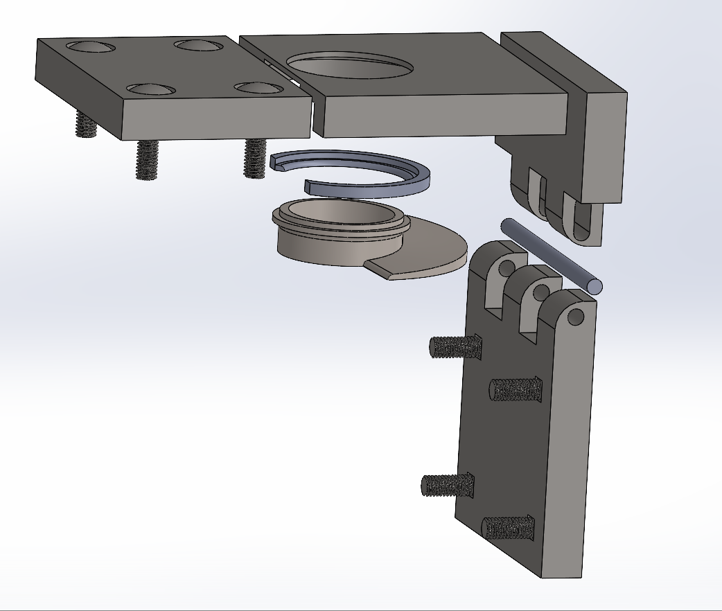 Corner Strap finger-joint mechanism CAD detail